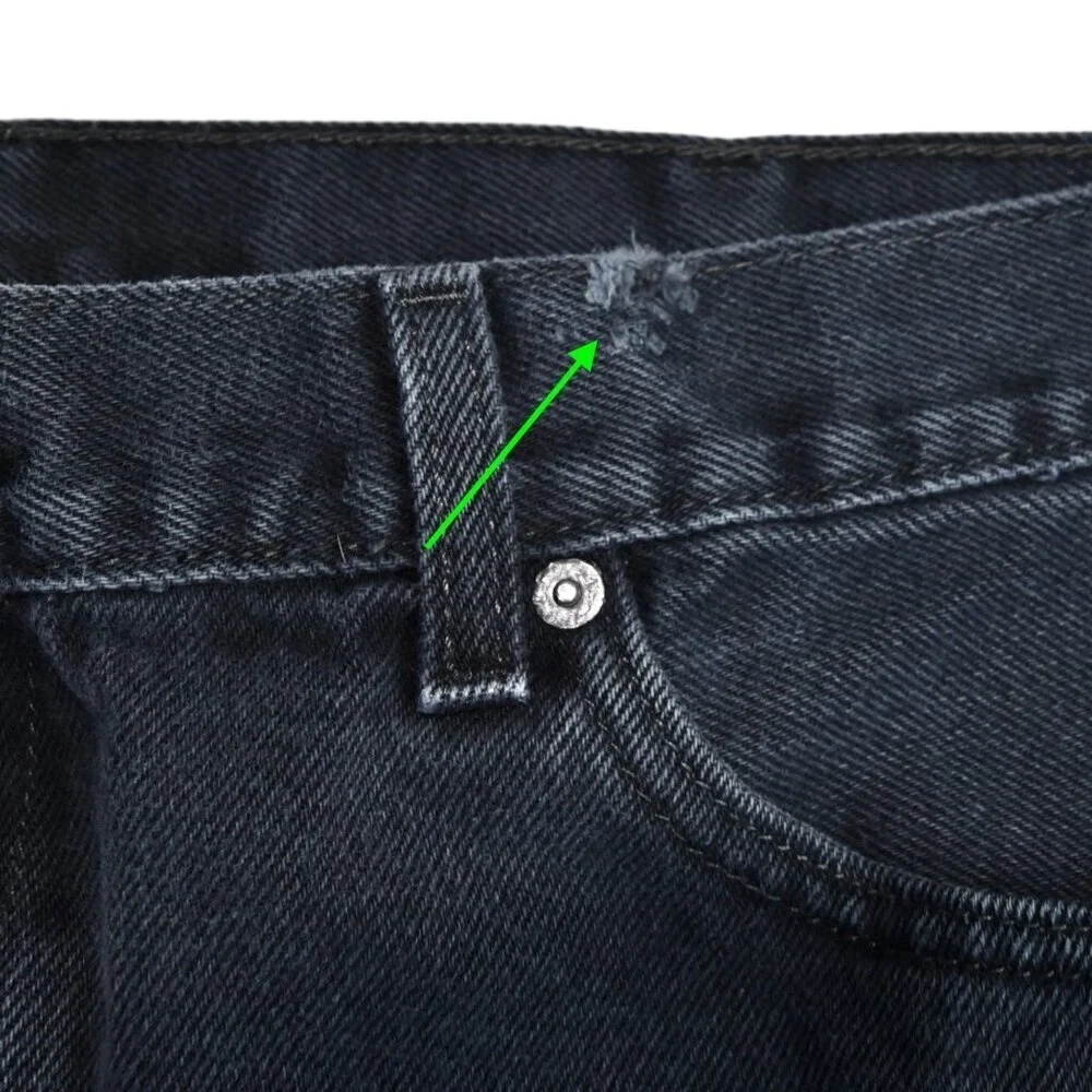 Levi's Men's 505 Size 40x32 Faded Washed Out Black Denim Jeans Grunge Rugged